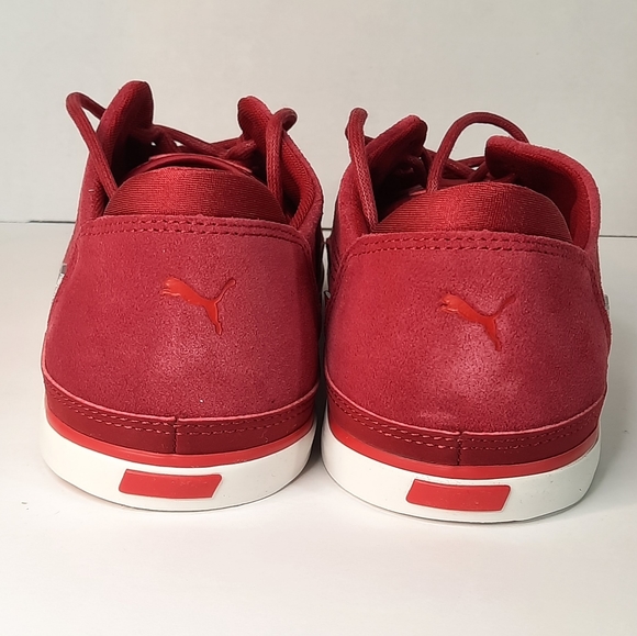 NEW Puma Mens Vulcanised SF Ferrari Sneakers Shoes DEEP RED - Picture 7 of 9